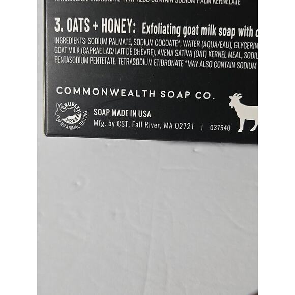 Goat Milk Soap Pack Of 3 Commonwealth Soap Co. Finest Triple Milled Quality Mens - Picture 7 of 11